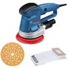 Bosch Professional GEX 34-150 Levigatrice Rotorbitale Diametro Platorello 150mm Foglio Abrasivo C470 per Legno