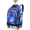 BOZONLI Zaini con Rotelle Zaino con 4 Ruote Girevol Zaini Trolley Viaggio per Ragazzi Ragazze, Stellato