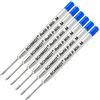 Schmidt P900 Parker Style penna a sfera refill Medium Point - 6 Count Blue Ink