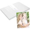 VIDSTW 50 Pezzi Fogli per Plastificare Autoadesivo Fogli Plastificatrice 5 Pollici Pouch Impermeabile e Resistente All'Umidità Trasparente Non Sono Richiesti Strumenti per Foto Certificati Ricette
