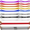 Boloest Set di 16 elastici in gomma siliconica, resistenti, 2 tipi, riutilizzabili, per cucinare, libri, ufficio, borse (10 cm/20 cm)