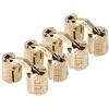 Zerodis Cerniera in ottone da 4 pezzi Cerniera per armadietto nascosta da 8 mm con angolo di apertura di 180 °