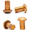 Screws City Rivetti a testa tonda in rame massiccio M4 (4 mm x 10 mm) DIN 660 (confezione da 20) D01D