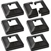 UFURMATE Copertura per base per palo, 6 pezzi 50x50mm Piastre di copertura per base palo in plastica decorative copertura gonna palo divisa copertura base ringhiera quadrata per corrimano scala