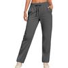 Generic Pantaloni della tuta larghi con gambe larghe per donna inverno autunno pile 2025 pantaloni da jogging a gamba larga casual gamba dritta fondo aperto pantaloni da pista a vita alta vestibilità ampia