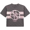 GUESS Maglietta per Bambine e Ragazze Nero 12 Anni (152cm)
