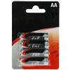 VoltShine Batterie AA monouso, zinco-carbonio, 1,5 V, cilindriche. Confezione da 4 dispositivi che richiedono energia temporanea.