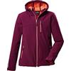 Killtec Girls Softshell Jacke, Giacca softshell/giacca outdoor con cappuccio Bambina, dunkelnavy, 164