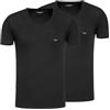 Emporio Armani Core Logoband Uomo 2-Pack V Collo T-Shirt Blu XXL Regolare, Blu Armani/Blu Armani, XXL