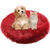 BESTORI Cuccia Cane Interno Rotondo Letto Gatto Cuscini Lavabile in Lavatrice Lettino Morbido Pelosa per Grande Medio Piccolo Cani Gatti, Rosso, 40 x 40 cm