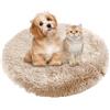 BESTORI Cuccia Cane Interno Rotondo Letto Gatto Cuscini Lavabile in Lavatrice Lettino Morbido Pelosa per Grande Medio Piccolo Cani Gatti, Cachi, 40 x 40 cm