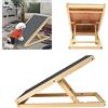 Efan - Rampa pieghevole per cani e cani, altezza regolabile con tappeto antiscivolo, scala per animali domestici, in legno massiccio portatile per i viaggi (L70 x W35 cm, H30-40 cm)