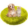 BESTORI Cuccia Cane Interno Rotondo Letto Gatto Cuscini Lavabile in Lavatrice Lettino Morbido Pelosa per Grande Medio Piccolo Cani Gatti, Verde 1, 40 x 40 cm