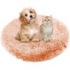 BESTORI Cuccia Cane Interno Rotondo Letto Gatto Cuscini Lavabile in Lavatrice Lettino Morbido Pelosa per Grande Medio Piccolo Cani Gatti, Champagne scuro, 40 x 40 cm
