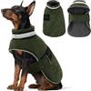 ASENKU Cappotto Invernale Cane XL per Cani Grandi, Impermeabile Antivento, Giacca in Pile Calda con Riflettenti, Regolabile, Apertura Collare - Per Border Collie, Pastore Australiano, Boxer