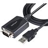 StarTech.com Cavo Adattatore USB a Seriale 1 m - Convertitore USB Seriale - Cavo USB RS232/DB9 Maschio con Porta COM Retention - Chipset Prolific - Windows e Mac 1P3FPC-USB-SERIAL, 91cm | Dadi