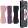 kwmobile Supporto Dita Cellulare - Set 3x Fasce Elastiche Sostegno Antiscivolo Antiurto Telefonino Supporto Universale - Finger Holder Phone nero/oro rosa/mora