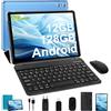 Biegedy Tablet 10 Pollici Android 13 Tablet 12GB RAM+128GB ROM (TF 1TB), Tablets 5G WiFi Octa-Core 2.0 GHz, GPS/Bluetooth5.0/6000mAh/5+8MP, Tablets con Tastiera e Mouse - Blu