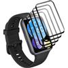 Yieehhow Pellicola Protettiva per Huawei Watch Fit 2 Vetro Temperato [4 Pezzi], PMMA Film Protettivo Composito, HD/Anti-graffio, 3D Curva Protezione Schermo per Huawei Watch Fit 2