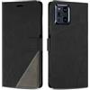 SONWO Cover per Oppo Find X3 PRO/Oppo Find X3 5G, Flip Caso in PU Pelle Case Cover Custodia con Slot per Schede e Supporto Stand per Oppo Find X3 PRO/Oppo Find X3 5G, Nero