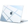 BlueSwan Compatibile con Cover MacBook Air 13 M5 M4 M3 M2 2026 2025 2024 2022, Custodia Mac Book Air 13,6 Pollici A3449 A3240 A3113 A2681 Plastica Rigida Laptop Case - Celeste Trasparente