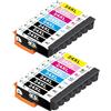 Jettruemedia 24XL Cartucce Compatibili per Epson 24 XL Cartuccia d'inchiostro Sostituzione per Expression Photo XP-55 XP-750 XP-760 XP-850 XP-860 XP-950 XP-960 XP-970 (Nero Ciano Magenta Giallo LC LM, 16-Pack)