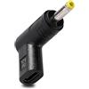 KUOQIY Adattatore da USB C a DC 12V, 3.1 Tipo C USB-C Femmina a DC 4.0x1.7 mm Maschio Adapter PD Emulatore Trigger 90 Gradi Angolato, per Router, Modem Ottici, Apparecchiature di Monitoraggio