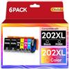 Ondula 202XL Cartucce d'inchiostro Compatibili per Epson 202XL Multipack Compatibili per Epson Expression Premium XP-6100 XP-6105 XP-6005 XP-6000 (2Nero 1Foto Nero 1Ciano 1Magenta 1Giallo)
