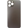 Smartex® Vetro copribatteria per scocca Posteriore Big Hole Compatibile con iPhone 12 PRO Max | Senza Logo (Nero)