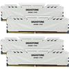 Gigastone 【DDR4 RAM】GIGASTONE Game PRO 64GB Kit(4x16GB) DDR4 3600MHz PC4-28800 CL 18-22-22-42 Intel XMP 2.0 AMD Ryzen 1.35V UDIMM 288pin Unbuffered Non ECC Ideale PC Desktop alta prestazione Memoria-Bianco