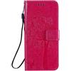 Fatcatparadise Cover per Samsung Galaxy A51 5G, Custodia Samsung A51 5G, Custodia Portafoglio a Libro in Pelle Flip Cover e TPU Silicone con Funzione Supporto Chiusura Magnetica (rosé)