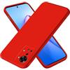 EASSGU Custodia per OnePlus Nord 2T (6.43 Inches), Cover Morbida in Silicone TPU - Rosso Cina