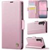 Teeirllim Custodia per Samsung Galaxy S23 Plus 5G, Blocco RFID PU Pelle Portafoglio Flip Case, Carta Fessura, Funzione Supporto, Antiurto Case Cover per Samsung Galaxy S23 Plus - Rosa