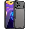 PanXCase Cover per iPhone 16 - Custodia Opaca Traslucida Antiurto Grado Militare, Compatibile con MagSafe, Antiscivolo Dissipazione del Calore Case (Nero