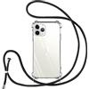 Vauki Cover con Cordino per iPhone 11 Pro,Custodia on Laccio Collana Tracolla Trasparente Silicone TPU+PC Bumper Back Antigraffio Proteggere Case Corda per iPhone 11 Pro