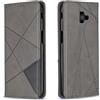 Posanter Cover per Samsung Galaxy J6 Plus 2018, Flip Custodia Portafoglio Caso Libro Pelle PU e TPU Silicone Antiurto, Ultra Sottile con Chiusura Magnetica e Tasca per Carte Flip Wallet Caso (Grigio)