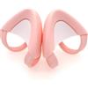 sciuU Orecchie Gatto per Cuffie Gaming, Decorazione Silicone, Rosa & Bianco | Decorazione in morbido silicone elastico per streaming e feste, Cat Ears vestibilità aderente per archetto 2,8-3,8cm