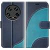 BoxTii Cover per Xiaomi 14 Ultra, Custodia in PU Pelle Portafoglio, Magnetica Flip Cover a Libro con Slot per Schede per Xiaomi 14 Ultra, Blu