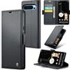 Rerzoiro Cover per Google Pixel 9 Pro XL Custodia Portafoglio [Blocco RFID] Premium Pelle PU Wallet Case Flip Libro con Porta Carte Slot Supporto Flip Case per Google Pixel 9 Pro XL, Nero
