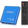 AGPTEK HD Media Player, Mini 1080p Full HD HD HDMI Media Player per -MKV / RM- HDD Unità USB e schede SD (blu)