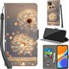 PHINIENLAND Cover per Xiaomi Redmi 9C / Redmi 10A custodia portafoglio Dente di leone | 3 scomparti carte, 1 tasca banconote, Chiusura magnetica, Supporto, Pelle PU flip cover per Xiaomi Poco C3