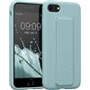 kwmobile 1x Custodia Compatibile con Apple iPhone SE (2020/2022) / 8/7 - Cover Supporto Dita - Back Case per Smartphone - Protezione Gommata menta