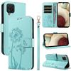 Bravoday Cover per Samsung Galaxy A12 4G / Galaxy M12, Custodia in PU Pelle Portafoglio Flip Schede con Slot per Carte, Magnetica Antiurto Cover per Galaxy A12 4G / M12, Verde