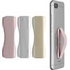 kwmobile Supporto Dita Cellulare - Set 3x Fasce Elastiche Sostegno Antiscivolo Antiurto Telefonino Supporto Universale - Finger Holder Phone oro/argento/oro rosa