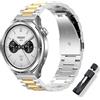ToVioc Metallo Cinturino per Xiaomi Watch 5/S5/S4/S4 Sport/Redmi Watch 5 Active, Cinturino Acciaio Inossidabile Cinturini 22mm per Amazfit Bip 6/Active Max/T-Rex 3 Pro 48mm/Balance 2 - Argento Oro