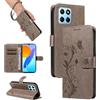 SRISHP Cover per Honor X8 5G / Honor X6 / Honor 70 Lite, Magnetica Cover a Libro con Slot per Schede, Custodia in PU Pelle Portafoglio per Honor X8 5G, Gris