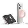 elago Grip Stand Magnetico - Compatibile con MagSafe, Compatibile con iPhone 17/16/15/14/13/12, Supporto in Silicone premium [Cavo di ricarica non incluso] (Rosa Delicato)