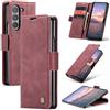 Phernykas Cover per Z Fold 6 Libro Pelle Portafoglio, [Porta Carte] [Magnetica] Premium PU Flip Wallet Custodia Cellulare Protection per Samsung Fold 6 Leather Case, Vion-rosso