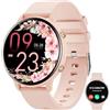 Hwagol Smartwatch Uomo Donna con Effettua/Risposta Chiamate, Round Waterproof Fitness Tracker 140+ Modalità Sportive Orologio Smart Watch con Contapassi/Cardiofrequenzimetro/SpO2 per Android iOS