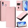 DENDICO Cover per Samsung Galaxy A40, Custodia in PU Pelle Portafoglio con Blocco RFID, Chiusura Magnetica Cover per Samsung A40, Rosa